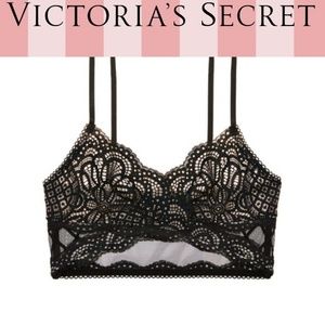 Victoria's Secret Lace Bra Bralette Longline Lace